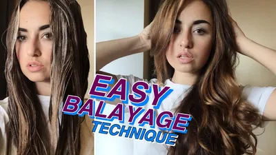 БАЛАЯЖ ДОМА/ ПРОСТАЯ ТЕХНИКА❣️ DIY BALAYAGE AT HOME - YouTube