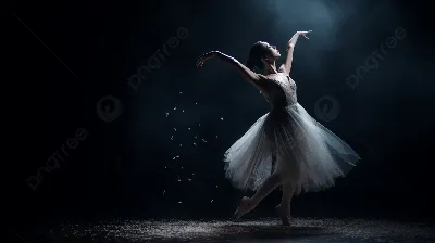 Картина Балерина в танце. Размеры: 50x60, Год: 2023, Цена: 31200 рублей  Художник Зайцева Юлия Андреевна