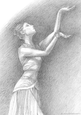 Силуэт балерины рисунок - 68 фото