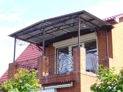 балкон с навесом в проекте частного дома | Дом, Навес, Дизайн