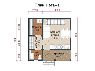 Проект бани из бревна 5 5 Строительство под ключ в Москве и Области |  проекты и цены - \"СК\"