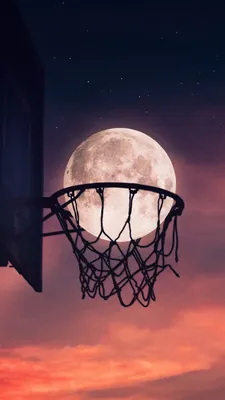 Обои луна, Баскетбол, баскетбол и луна, NBA, баскетбольная площадка на  телефон Android, 1080x1920 картинки и фото бесплатно