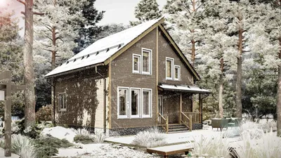 Дом Бавария: проект деревянного дома с ценой, характеристиками