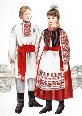 Костюм национальный мужской Белорусский - Сударушка