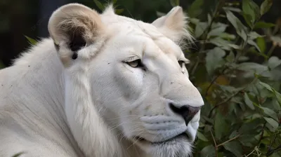 Черный И Белый Лев — стоковые фотографии и другие картинки Белый лев - Белый  лев, 2015, Flehmen Behavior - iStock