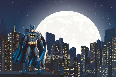 Плакат \"Бэтмен / Бетмен / Batman\" (черничный фон) 120х75 см для Кенди -  бара (Тематический)- (ID#1020801567), цена: 250 ₴, купить на Prom.ua