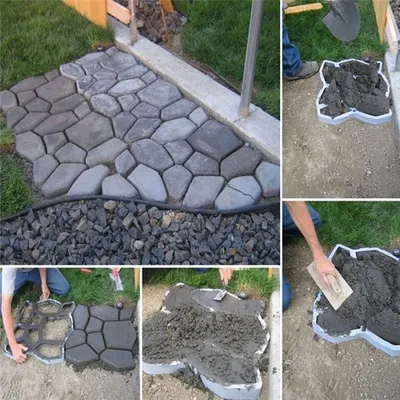Как сделать красивую бетонную дорожку на дачу своими руками