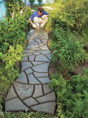 Бетонные дорожки - пошаговые инструкции по укладке и советы по выбору  дизайна садовых дорожек из бетона (125 фото) | Landshafblog - все о  ландшафте! | Дзен