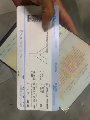 Фотография рук, держащих билеты на самолет: варианты загрузки в WebP