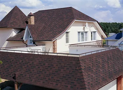 Фото домов с мягкой кровлей Tegola, Ruflex, Shinglas, Katepal, Certainteed,  Icopal, Kerabit, Roofshield