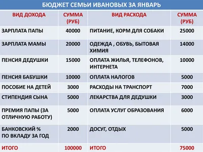 Семейный бюджет: 3 модели на примере реальных семей | Банки.ру