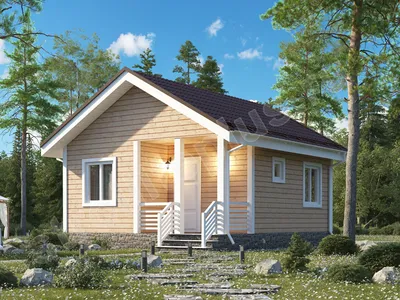 Проект одноэтажного бюджетного дома из газобетона 100 кв м | Arplans.ru -  проекты домов | Дзен
