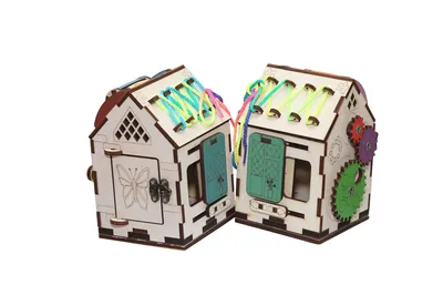 Бизиборд Бизидом-конструктор Кукольный дом со сменными локациями в подарок  ребенку на 1 год | AliExpress
