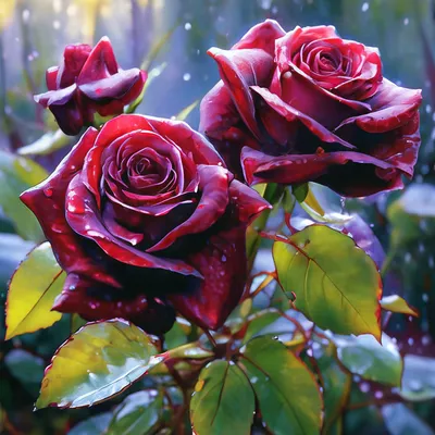 Букет «Бордовые розы под ленту» - заказать и купить за 2 850 ₽ с доставкой  в Тюмени - партнер «Цветаева»