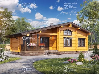 Дом из бруса «Якутск», проект с ценами на строительство