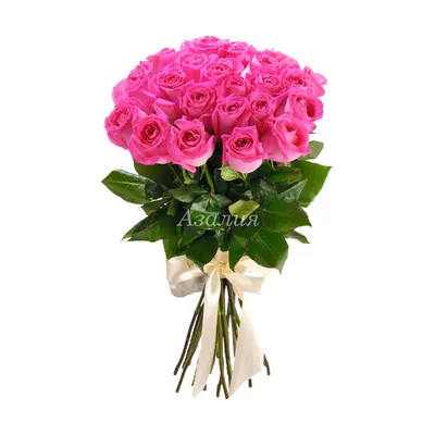 Цветы «Букет роз \"Россия\" (60-70 см) 15 штук» с доставкой