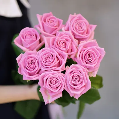 Купить букет 9 розовых роз! - Доставка цветов Пермь. Недорого