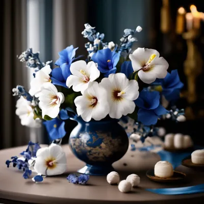 Букет цветов на столе дома - фото и картинки: 77 штук