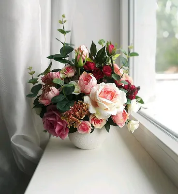 Цветы дома в вазе - 51 фото