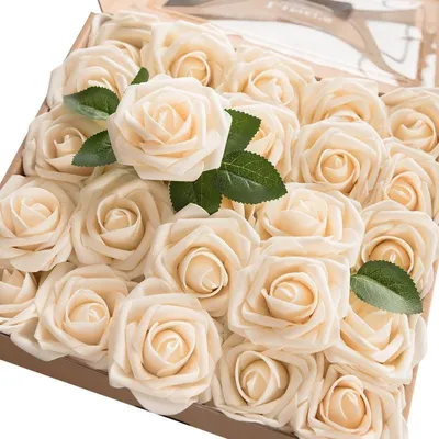 Купить 1 букет искусственных роз цветок дома свадьба сад кафе магазин стол  декор | Joom