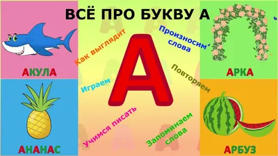Красивые картинки буквы А — детские, раскраски, трафарет, рукописные |  Русский алфавит, Алфавит, Детские шрифты