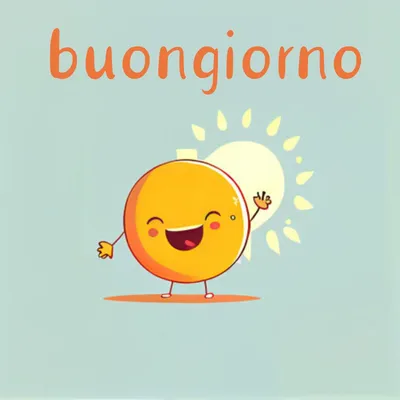 buongiorno print by Ohkimiko | Posterlounge