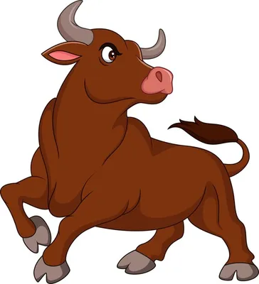 Мультяшные, общий | Bull images, Cartoon cow, Illustration