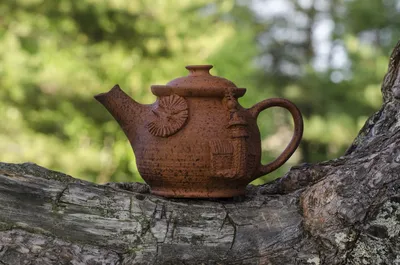 Чаепитие с самоваром на дровах
