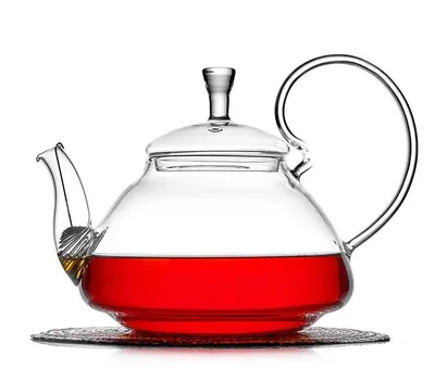 Стеклянный заварочный чайник с фильтром 1200 мл Георгин купить в  Санкт-Петербурге