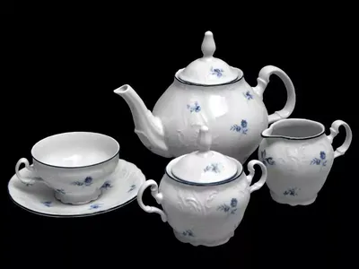 Чайный сервиз \"Соната\" на 6 персон, 17 предметов 958529: купить с доставкой  по Москве от Aura of BOHEMIA - Аура Богемии