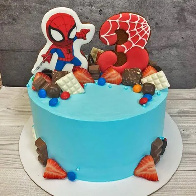 Детский торт \"Человек паук\" – купить за 3 500 ₽ | Кондитерская студия LU TI  SÙ торты на заказ