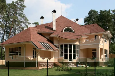 Фото домов с мягкой кровлей Tegola, Ruflex, Shinglas, Katepal, Certainteed,  Icopal, Kerabit, Roofshield