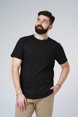 Мужская черная футболка из конопли – натуральная чёрная футболка для  мужчины из конопли купить онлайн