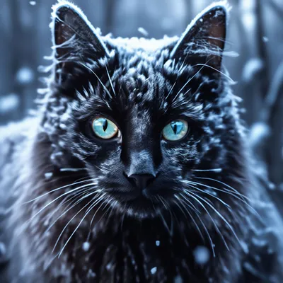 красивая чёрная кошка на черном фоне. портрет студии Стоковое Изображение -  изображение насчитывающей любопытство, волосы: 233026297