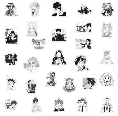 Идеи на тему «Черно белые аниме авы» (51) в 2023 г | фотографии профиля,  черно-белое, милые рисунки