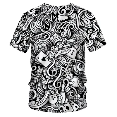 Набор из 2 футболок для мальчиков цвет: черно-белый принт, артикул:  3804060227 – купить в интернет-магазине sela