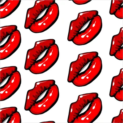Декор в салон красоты. Красные губы и ресницы как декор на стену. №929548 -  купить в Украине на Crafta.ua