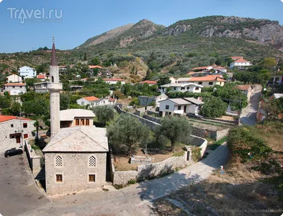 Fishing Village On Mountain Background In Montenegro Фотография, картинки,  изображения и сток-фотография без роялти. Image 176192568