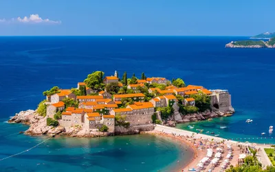 Sveti Stefan Island In Budva, Montenegro. Фотография, картинки, изображения  и сток-фотография без роялти. Image 147833989