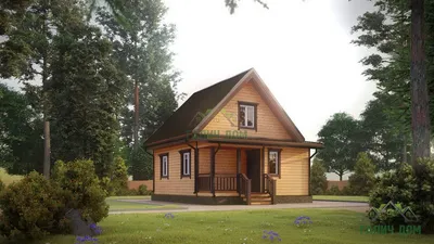 Проект: Дачный дом 5х6 с мансардой. 37 м2 – цена, характеристики,  комплектация