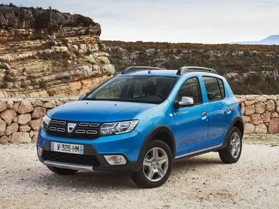 2017 Dacia Sandero Stepway 5 Door Hatchback Dashboard Stockphoto | izmostock