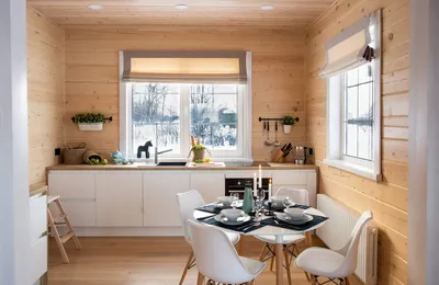 Построить дом из газоблоков под ключ в скандинавском стиле, купить  деревянный дом под ключ