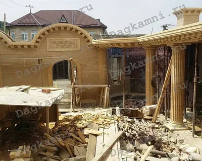 Фотографии домов из дагестанского камня от компании Dagkamni
