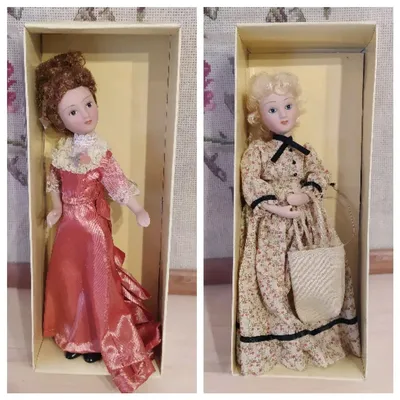 Фарфоровая кукла \"Дамы эпохи\" №8 — купить в Москве. Куклы на  интернет-аукционе Au.ru
