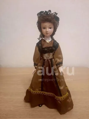Фарфоровая кукла \"Дамы эпохи\" №19 — купить в Москве. Куклы на  интернет-аукционе Au.ru