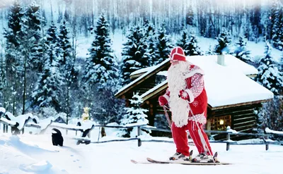 Пьяный Дед мороз кидает пару лыжных…» — создано в Шедевруме