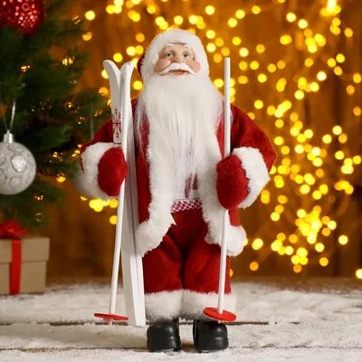 Дед мороз на сноуборде спускается …» — создано в Шедевруме
