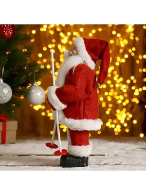 Набор Чемоданчик Дед Мороз на лыжах - купить сладкий новогодний подарок в  Москве