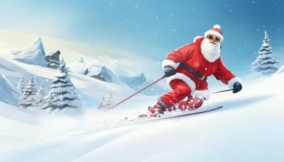 Дед Мороз 'В красной шубке, на лыжах' 29 Зимнее Волшебство 141446237 купить  за 1 485 ₽ в интернет-магазине Wildberries