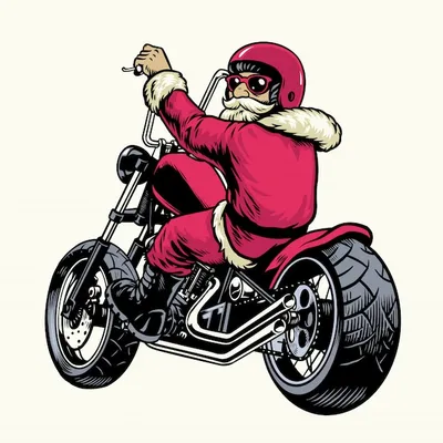 Чехол на мотошлем Колпак Деда Мороза CRAZY IRON купить в интернет-магазине  Crazy Iron с быстрой доставкой
